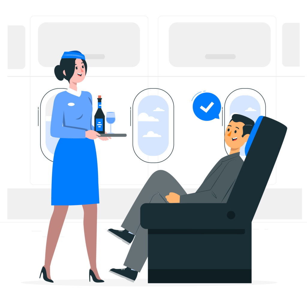 service on a private jet